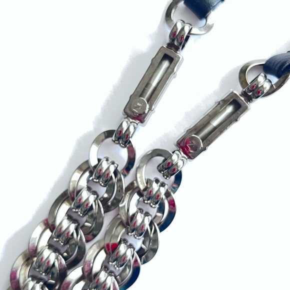 HELENE ZUBELDIA PARIS Brand New Silver Chain Large Crystal Necklace - Picture 4 of 7